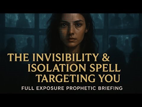 ⚠️ THE INVISIBILITY SPELL: A Prophetic Briefing for the Chosen One