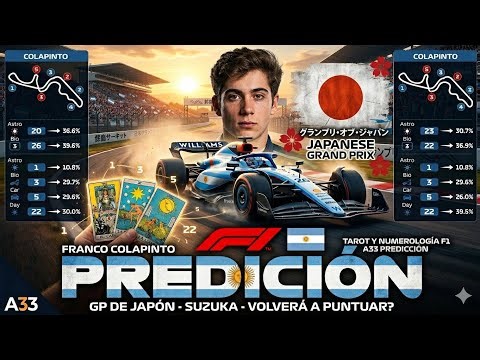 🚩FRANCO COLAPINTO IN JAPAN 🇯🇵 WILL HE SCORE AGAIN? 🏎️ Tarot and Numerology Prediction GP Suzuka 2...