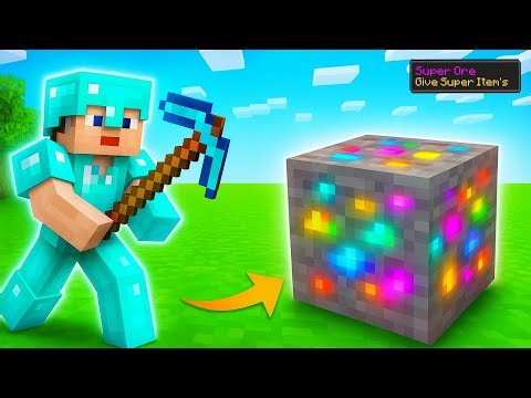 MINECRAFT, BUT ORES ARE DROP SUPER