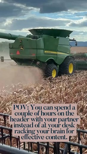 You haven’t seen your partner in days - when they’re on the header you’re sitting at your desk. They ask you to join them for an hour or two, what do you do? A- you say “sorry I need to plan my social content for the week” Or B- you say “Which paddock are you in? See you in 5!” Because you know your social media content is covered. LSC. Is all about opening up more space for the things that you love, that you’re passionate about, that you WANT to do, by taking social media content for your rural