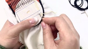 Mini Darning Speedweve Type Weave Tool, Small Weaving Kit for Beginners, Quickly Mending, Repair Holes, DIY Weaving Arts (12 Stitches)