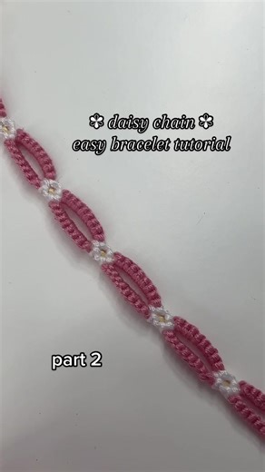 daisy chain easy tutorial part 2! go see part one to make the flower:) #bracelets #aesthetic #daisy #pinterest #friendshipbracelets #cute #trending #handmade #summer #essentials #daisychainbracelet #daisychain #tutorial #easytutorial #beginnerbracelet #cottagecoreaesthetic #cottagecore #beginner