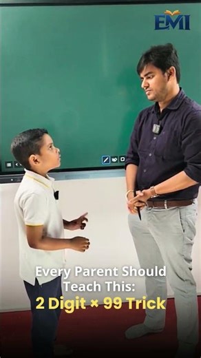2 Digit × 99 Trick | Every kid Must Know to Calculate fast and be Future ready 🤩 #edumerit #tricks