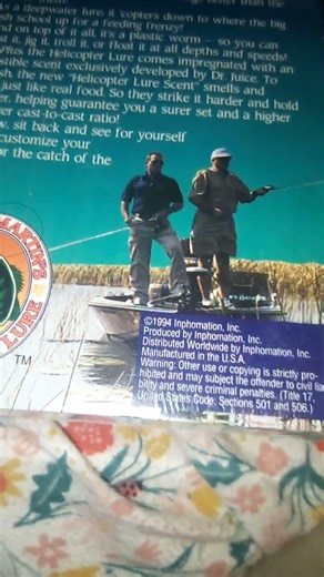 1994 unopened VHS Helicopter Lure instructions!#1994#helicipterlure#fishinglures#asseenontvproducts
