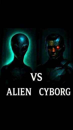 Alien VS Cyborg. #roblox #99nightintheforest