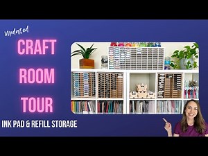 Craft Room Tour | Organization & Storage Ideas for Ink Pads and Refills #crafts #organization