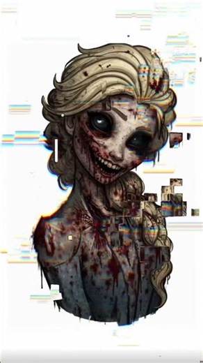 Scary Elsa😱😱😱#horror