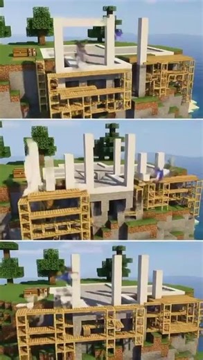 I Built a $1M Modern Cliffside Mansion in Minecraft (Timelapse) #Minecraft #Timelapse