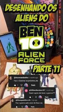 Gosma 🟢🛸 - força alienígena - parte 11 #speedart #drawing #ben10 #ben10alienforce #goat