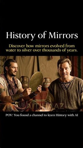 Who Invented the Mirror? | History of Mirrors in 40 Seconds #historyshorts #aihistory #youtubeshorts
