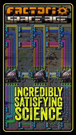 Incredibly Satisfying Science Build First Switch on in #factorio