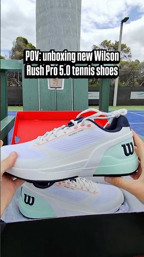 Wilson Rush Pro 5.0 tennis shoes unboxing 🔥🎾