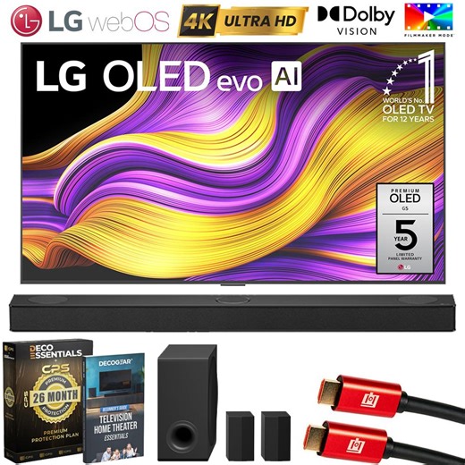 LG 65" G5 OLED evo 4K UHD TV (2025) w/ S80TR Soundbar + 26 Month Prote