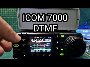 ICOM IC-7000 DTMF (set up) & ALLSTAR NODE