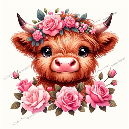 Highland Cow Fabric Panel, Quilt Sewing Square, Multiple Sizes, Fc4h - Etsy