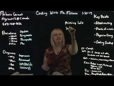 Questions in ICD-10-CM/PCS & CPT- Abstracting 101: Coding with Ms. Melanie on 1-29-19