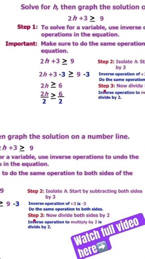 Solving Inequalities