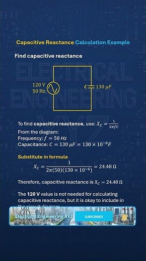 Capacitive Reactance Made Easy in 30 Seconds! #Shorts - 130 uF Capacitor at 50 Hz