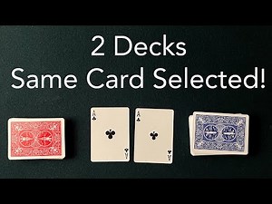 2 Decks, Same Card Selected Magic Tutorial