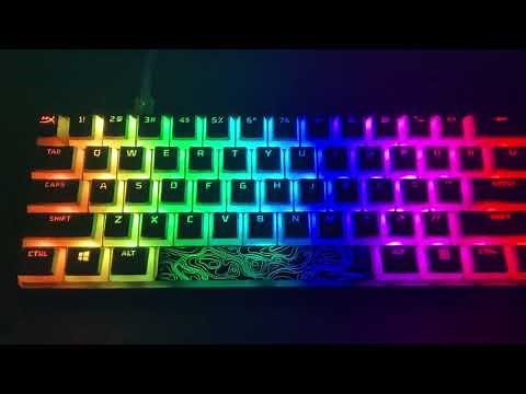 Hyper x alloy origins 60 keyboard How to change the RGB modes