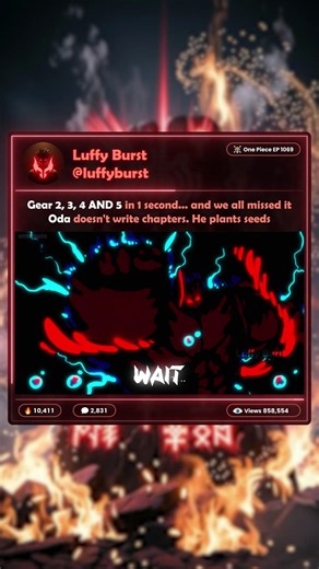 Gear 5, 4, 3, 2 in 1 second 🔥 | One Piece EP 1069 👒 | #luffy #kaido #onepiece