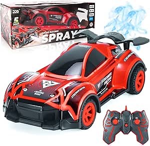 Liberty Imports Buggy Remote Control Race Car Kids- 2.4 GHZ Fast Stunt RC Race Car Toy LED Light Racer with Smoke, Rechargeable Battery Race Car Mist Boys Fog Racer