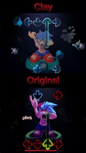 All Stars Bf solo: Original vs Clay #allstarsfnf #mods #fnf #allstarsclayfnf