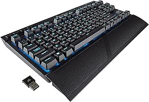 CORSAIR K63 Wireless Special Edition Mechanical Gaming Keyboard, Backlit Ice Blue Led, Cherry MX Red - Quiet & Linear