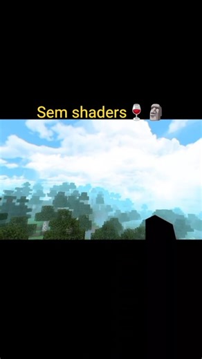 O céu está lindo hoje🍷🗿 #minecraft #meme #bedrock #paz #céu #paisagem #shaders #textura #musica #mod