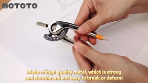 2 Pieces Compass for Geometry Metal Compass Tool Math Compass Bulk Drawing Compass Silver Geometry Compass with Pencil for Student School Classroom Office Woodworking Art Drawing