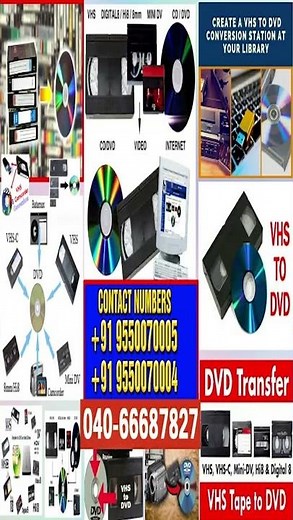 How to convert VHS video to DVD | Call Us Now +91 9550070005