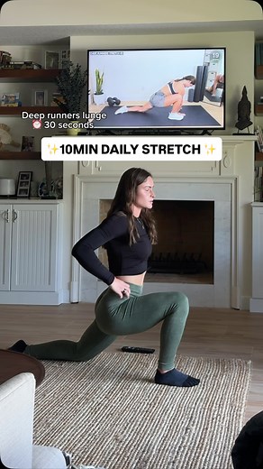 Save my daily 10min stretching routine! ⬇️ Comment “stretch” and I’ll send you the 🔗 to this workout AND the 🆕 November YouTube Workout 🗓️🥰 This full workout is on YouTube but you can also save this post and do all the movements below! 👇 ⏰ 30 seconds for each movement. ⭐️seated reach over (left & right) ⭐️ seated glute stretch (left & right) ⭐️ 90/90 forward lean (left & right) ⭐️ lying pigeon pose (left & right) ⭐️ thread the needle (left & right) ⭐️ child’s pose deep breathing ⭐️ deep run