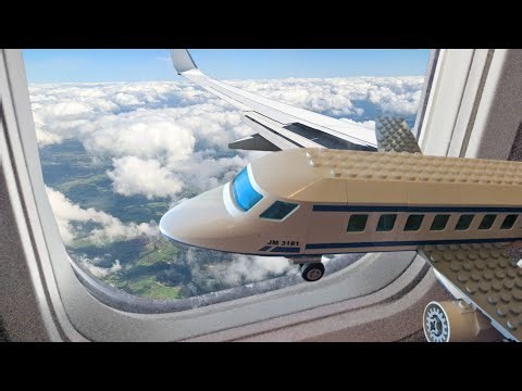 Lego Plane Flies in a REAL PLANE