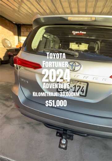 Toyota Fortuner 2024 en Arequipa — 33,000 km, $51,000
