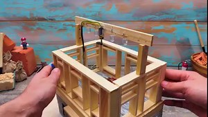 46K views · 90 reactions | Two-Storey House From Wood And Mini Bricks...