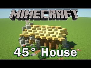 Minecraft Tutorial - How to Make a Medieval House (45° Angle)