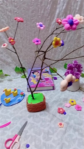 DIY Flower Pot with Clay! #foryoupage❤️❤️ #clayart #handmade #diy #flowerpot