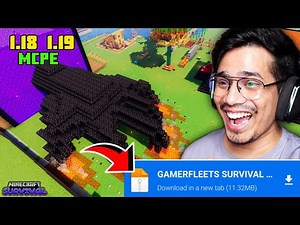 Download ‪@GamerFleet‬ latest Minecraft world with Portal in Mcpe 1.19 Mediafire 🔥 Survival map