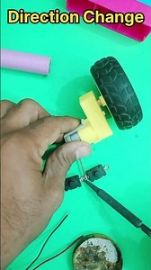 Simple idea for moter rotation change #jugaadcreator #experimnent #gearmotor