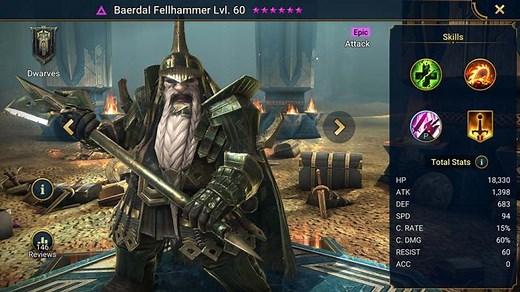 Baerdal Fellhammer - HellHades - Raid Shadow Legends
