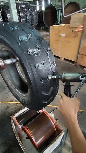 Vulcanizing tire repair #vulcanizing