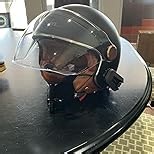 Open Face Motorcycle Helmet for Adults, DOT Approved,3/4 Retro Vespa Helmet, Dual Visors Men's and Women's Motorbike Casco for Moped Cruiser Bobber and Chopper