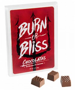 Burn or Bliss Chocolate: Hellishly hot chocolate roulette challenge.