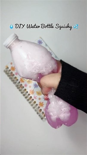 DIY Satisfying Bottle Squishy 💧 #diy #squishy #crafts #bottle #soap #asmr #craft #craftopia