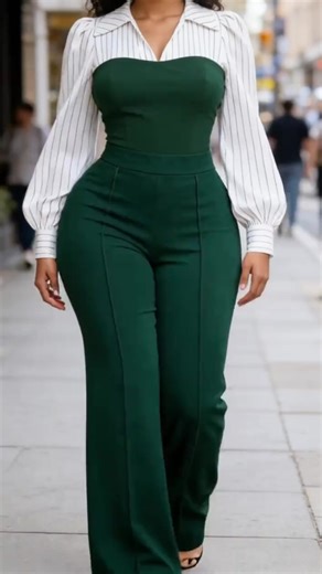 Women's Colorblock Shirt Set