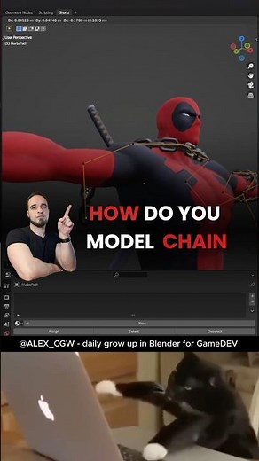 How do you model chain in blender tutorial. Array modifier and curve modifier. #blendertutorial