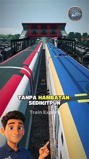 Detik-detik Nyaris Tabrakan! Uji Jalur Putus di Simulator Kereta