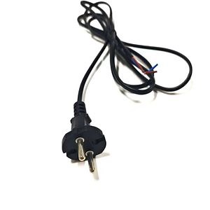 [Hot Item] European 2pin Straight EU Plug to Stripped Open End Power Supply Cord AC Power Cord
