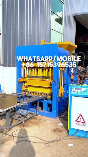 Tiger concrete block machine qt6-15, forma bloco pr fabricado, maquina para pastelones de cemento