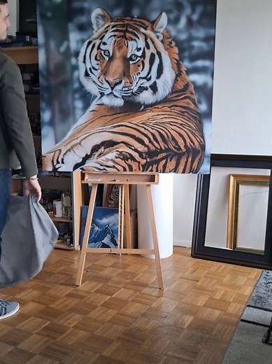 My Largest Hyper Realistic Painting: A Siberian Tiger
